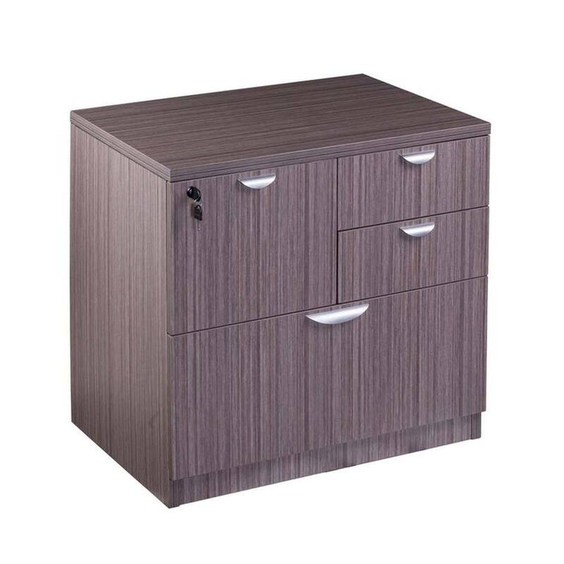 Ley 4 Drawer Lateral File Cabinet, Driftwood Gray Office Storage