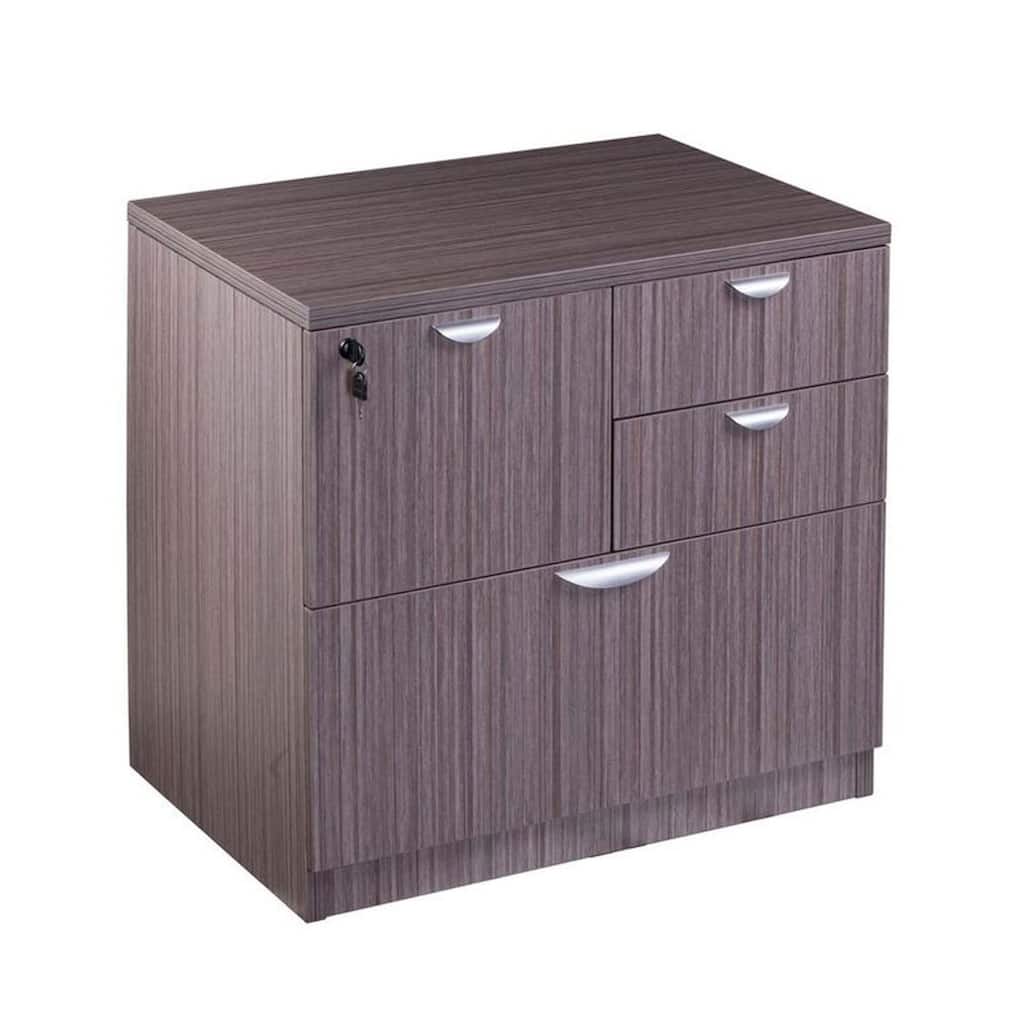 Ley 4 Drawer Lateral File Cabinet, Driftwood Gray Office Storage
