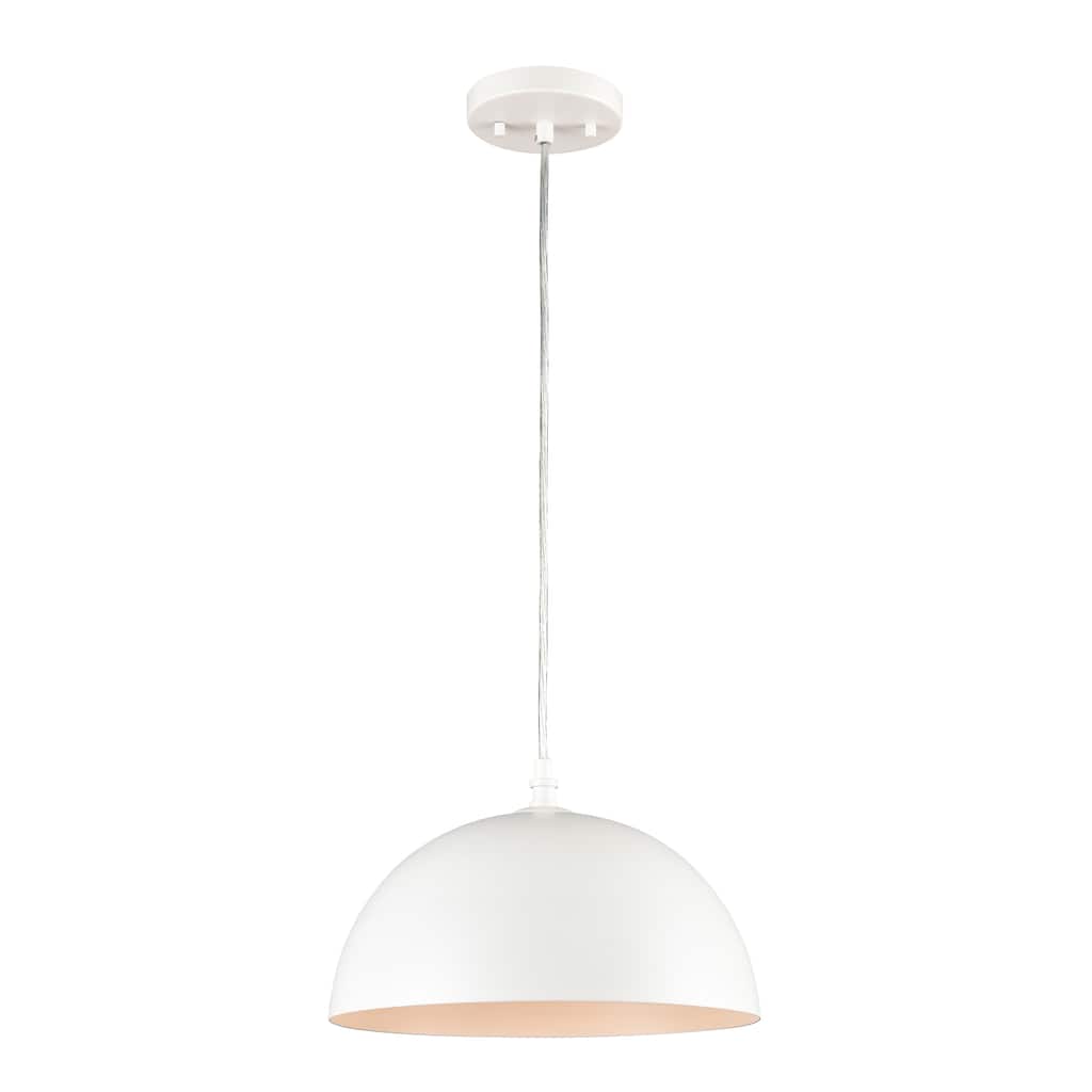 Chelsea 12-inch Wide 1-Light Pendant in White