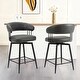 preview thumbnail 22 of 42, Glitzhome 26 or 31 Inches Modern Upholstered Swivel Counter Height Bar Stools