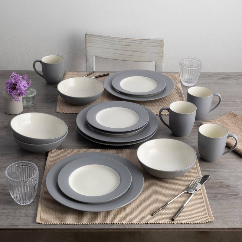 Noritake Colorwave 16-Piece Rim Dinnerware Set, Service For 4