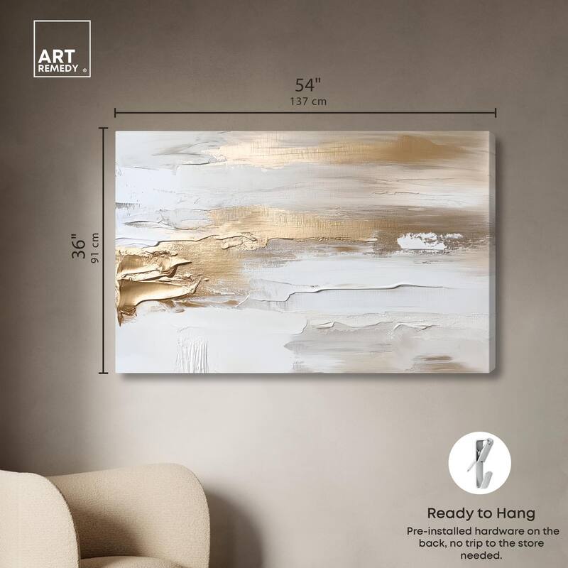 Soothing Waves Canvas by Art Remedy, Gallery Wrapped