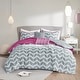 preview thumbnail 28 of 39, Elle Chevron 5-piece Comforter Set by Intelligent Design