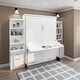 preview thumbnail 1 of 26, Brentwood Queen Murphy 2-pier Desk Bed