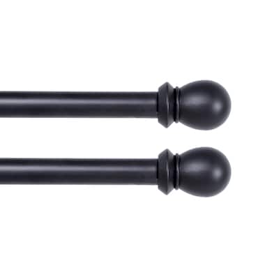 Kenney Scroll Ball 5/8" Standard Decorative Window Double Curtain Rod