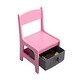 preview thumbnail 7 of 28, 3-in-1 Kids Wood Table and 2 Chairs - 24.4"L x 24.2"W x 19"H