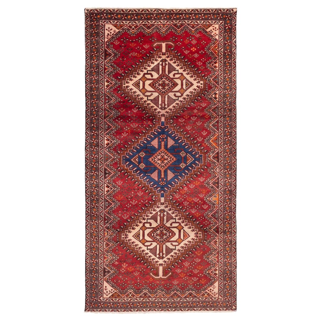 ECARPETGALLERY Hand-knotted Konya Anatolian Red Wool Rug - 4'11 x 9'10