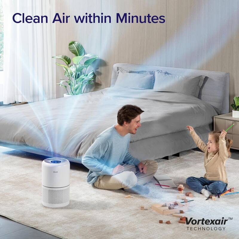 Air Purifiers for Home Bedroom, Smart WiFi, HEPA Sleep Mode for Home