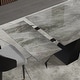 preview thumbnail 26 of 26, 110.23'' Extendable Rectangular Sintered Stone Dining Table For 8 -10 People