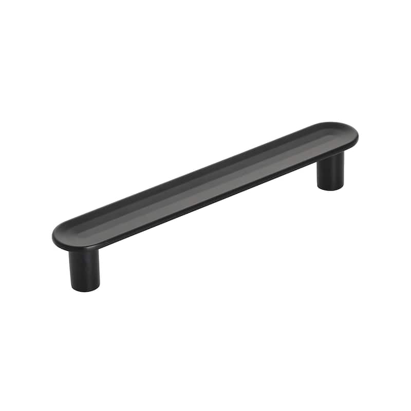 Concentric 3-3/4 in (96 mm) Center-to-Center Matte Black Cabinet Pull - 3.75