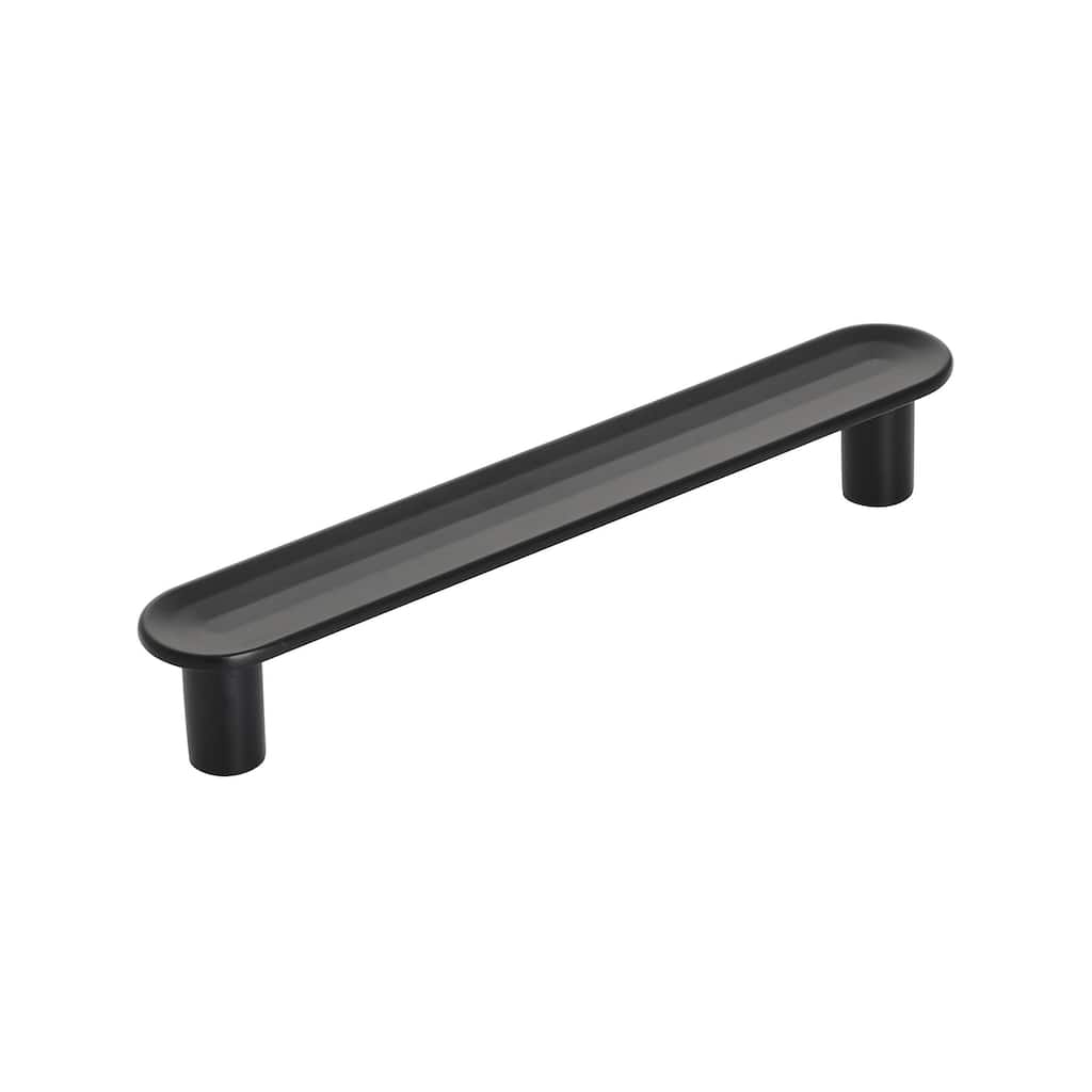 Concentric 3-3/4 in (96 mm) Center-to-Center Matte Black Cabinet Pull - 3.75