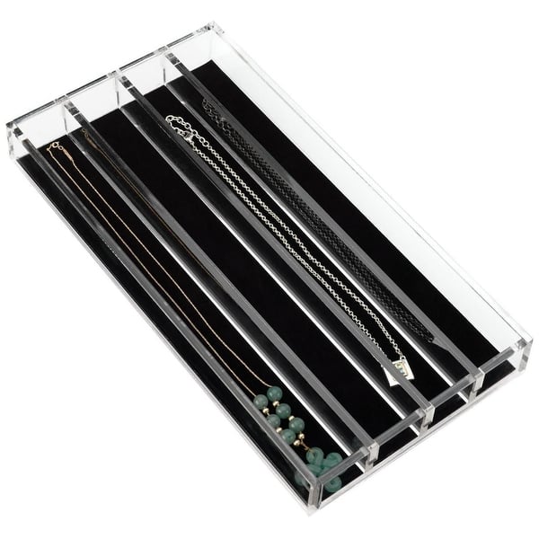 slide 2 of 4, Rev-A-Shelf CA Series Clear Acrylic Necklace Organizer Insert Clear