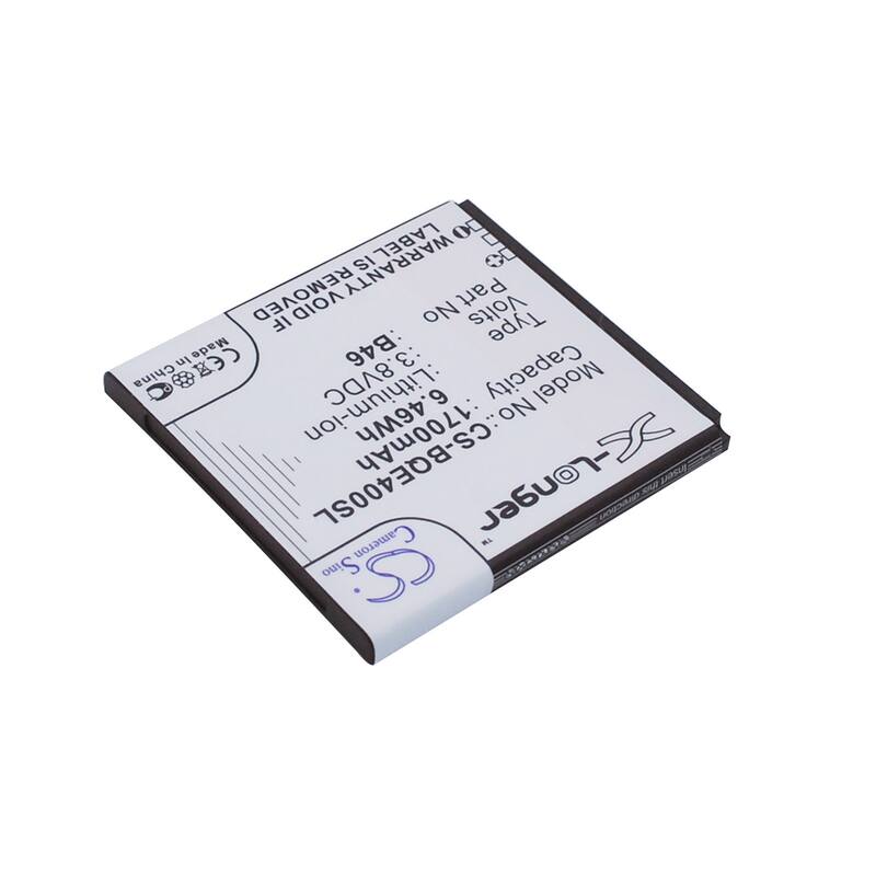 Battery for BQ 1700 Aquaris E4 B46 Mobile SmartPhone CS-BQE400SL X-Longer - Black