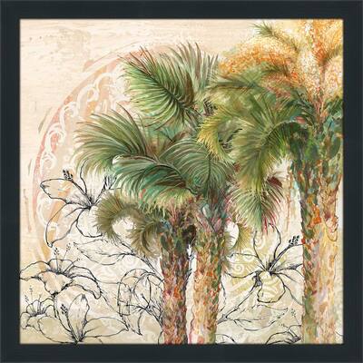 "Palms Away II (Square)" Print on Acrylic