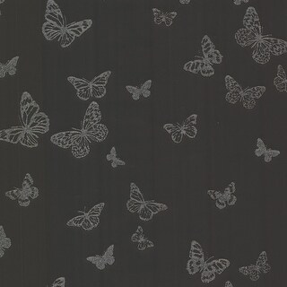 Butterfly Black Pearl Wallpaper - 20.5in x 396in x 0.025in