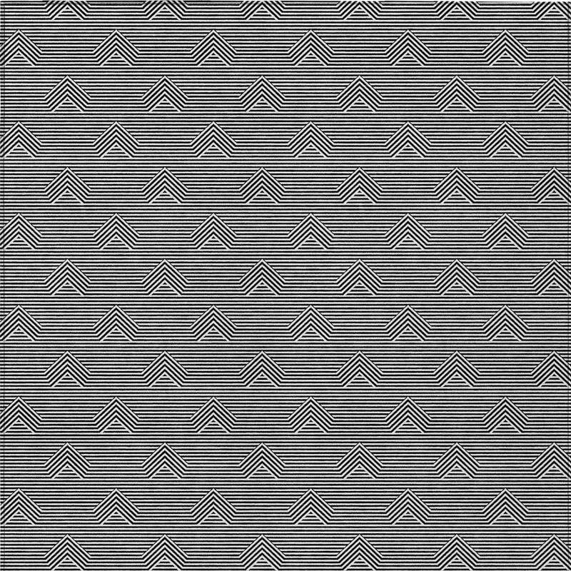 HomeRoots Geometric Transitional Rectangle Outdoor Rug