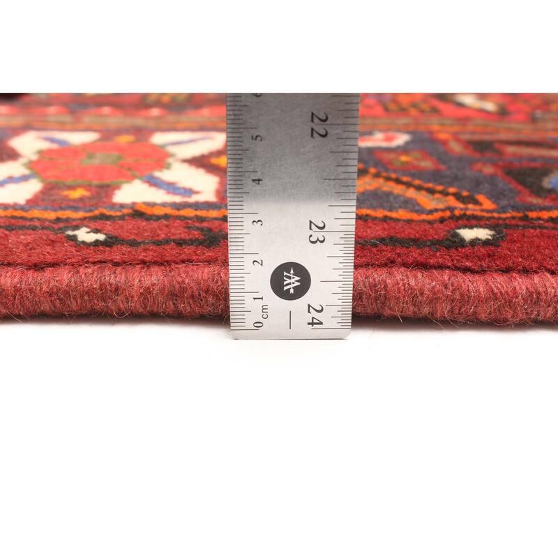 ECARPETGALLERY Hand-knotted Andelz Dark Red Wool Rug - 4'4 x 6'6