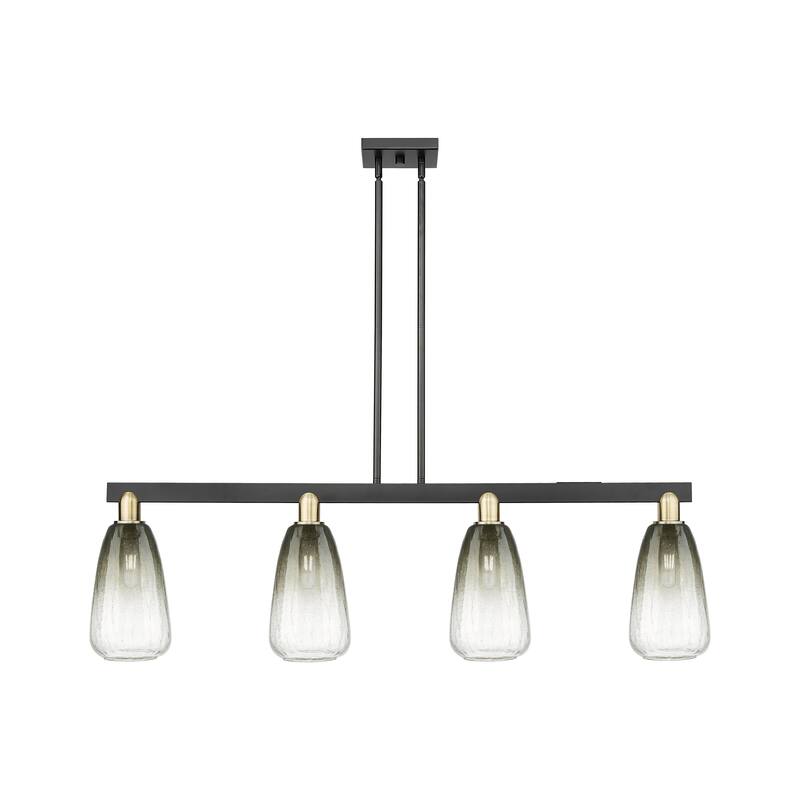 Innovations Lighting Urban Downtown - Brookhaven Almond - 4 Light 48" Stem Hung Island Light