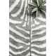 preview thumbnail 13 of 18, Nuloom Contemporary Stripped Safari Acrylic Faux Zebra Shaped Area Rug