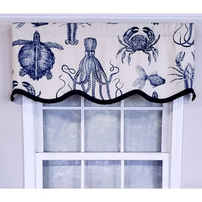RLF Home Design Aquarium Provance Window Valance