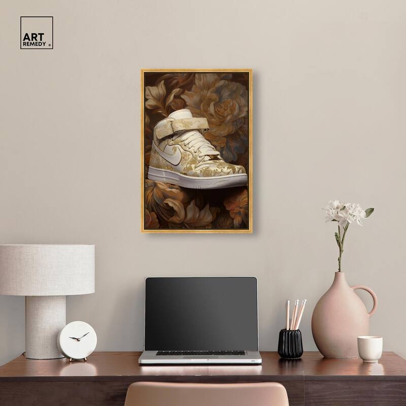 Baroque Sneaker Canvas by Art Remedy