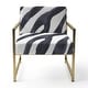 preview thumbnail 13 of 24, Designart "Zebra Striped " Upholstered Cabin & Lodge Accent Chair and Arm Chair