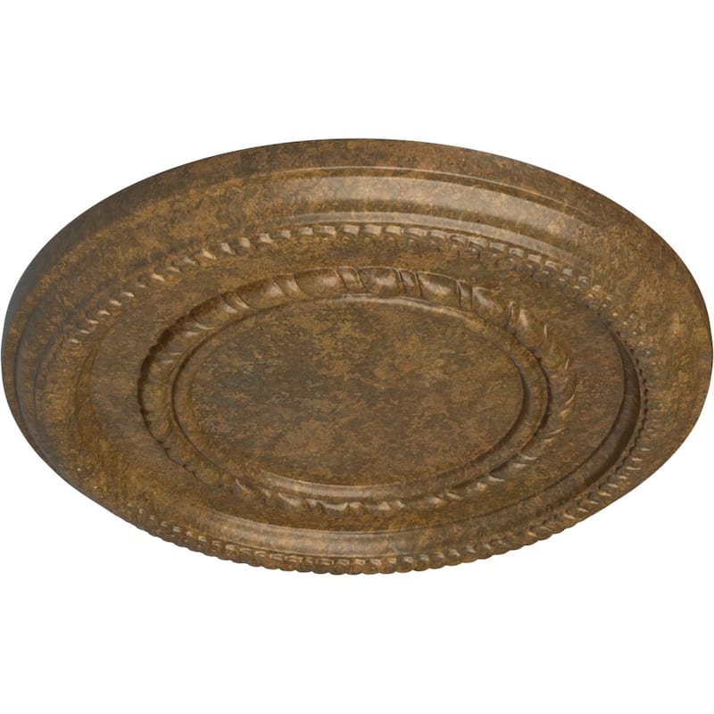 12 5/8"OD x 1 1/8"P Federal Roped Small Ceiling Medallion