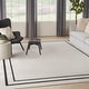 preview thumbnail 19 of 63, Nourison Essentials Indoor/Outdoor Solid Area Rug 10' x 14' - Ivory/Black