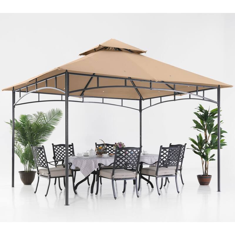 ABCCANOPY Patio Gazebo with Double Roof and Durable Canopy