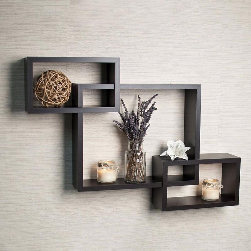 Shop Home Decor Furniture 3 Cubes Storage Wall Mounted Floating