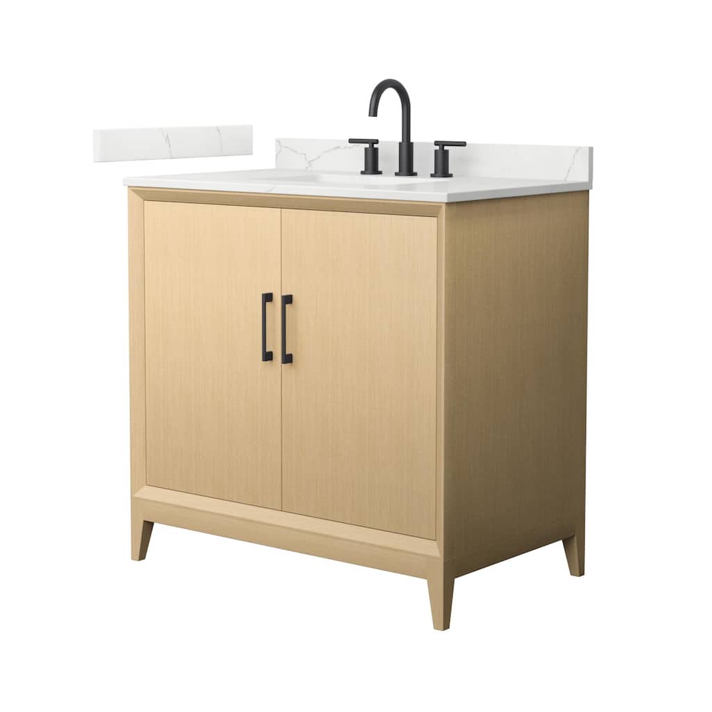 Wyndham Collection WCH7575-36S-QTZ-US3MXX Janna 36" Free Standing