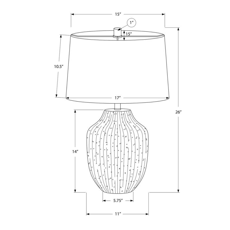 Lighting, 26"h, Table Lamp, Cream Ceramic, Ivory / Cream Shade, Transitional