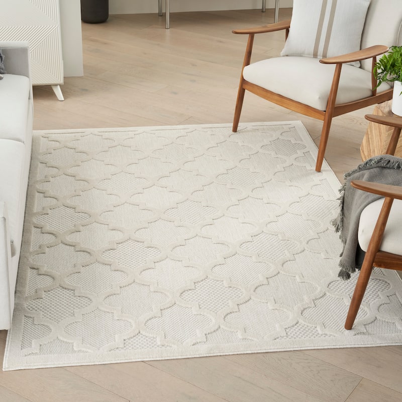 Nourison Easy Care Indoor/Outdoor Moroccan Trellis Area Rug