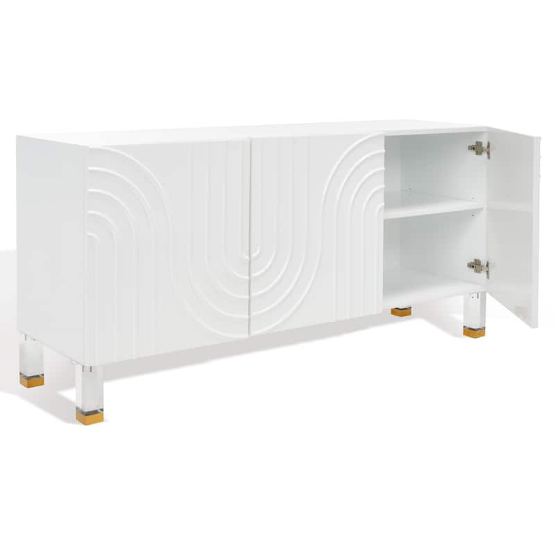 SAFAVIEH Home Saturn Wave Acrylic Sideboard - 64"W x 17"D x 30"H