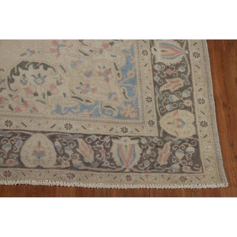 Floral Tabriz Persian Area Rug Handmade Traditional Wool Carpet - 8'3"x 10'10"