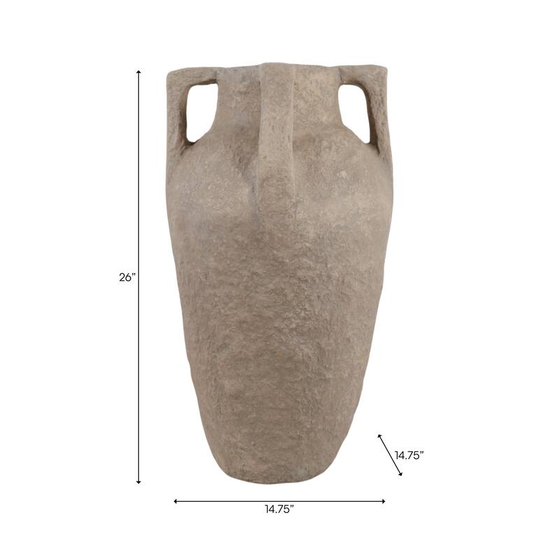 Pottery Handle Vase Modern Sleek Lightweight Versatile Design