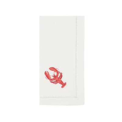 Ocean Treasures Embroidered Lobster Napkin (Set of 6) - 20"x20"