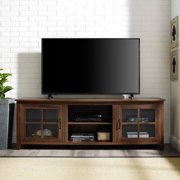 Shop Delacora We Bd70csgd 70 Wide Wood And Metal Media Cabinet