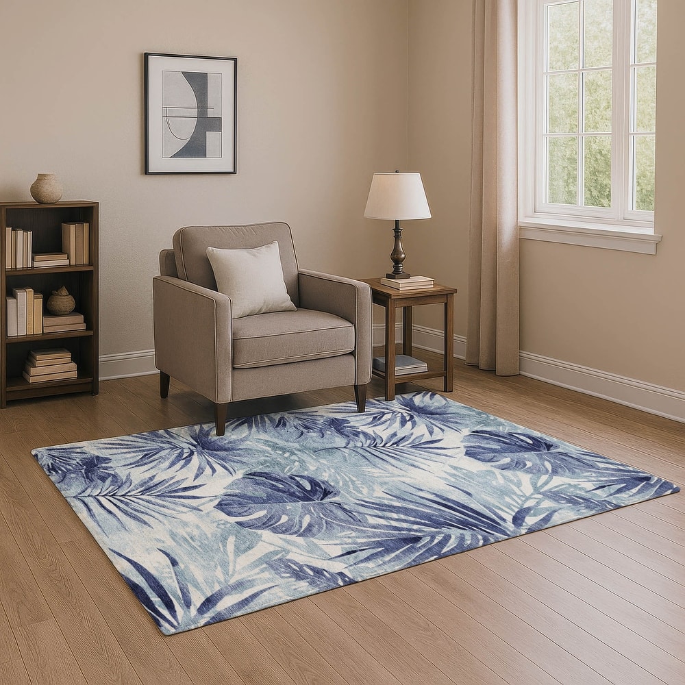 Premium Washable Super Soft Tropical Floral Mayfield Rug