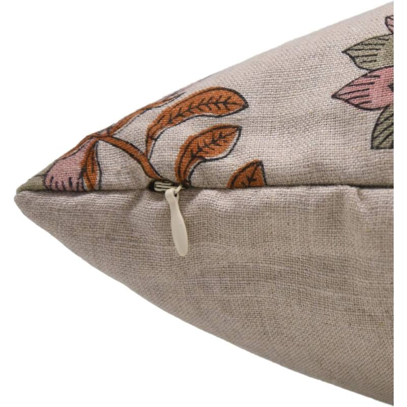 Fabdivine Linen Bohemian Block print pillow Cover