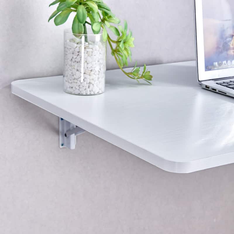 Laundry Room Folding Table Wall Mounted Folding Table for Small Spaces, Fold Down Desk, Workbench