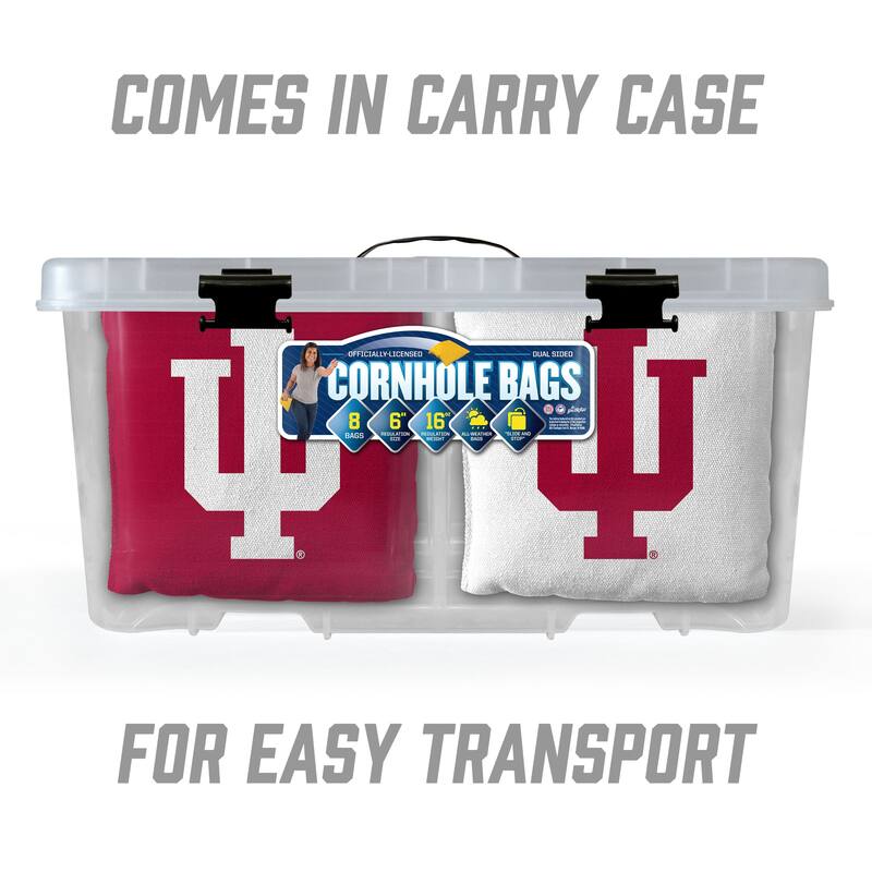 Indiana Hoosiers NCAA Dual Sided Pro Stop & Slide Cornhole Bags