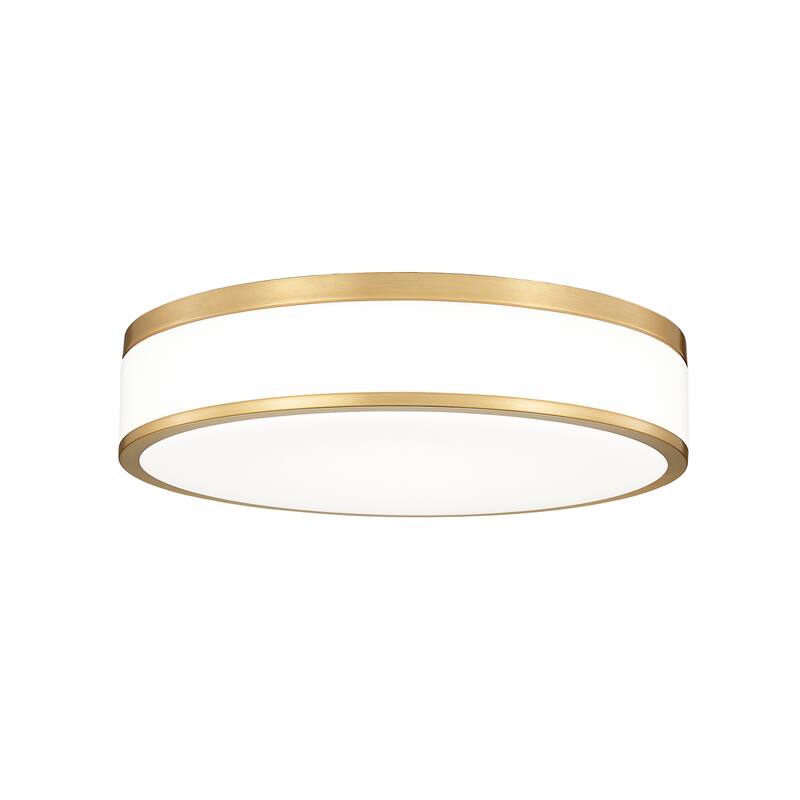 Ballord 1 Light Flush Mount in Modern Gold