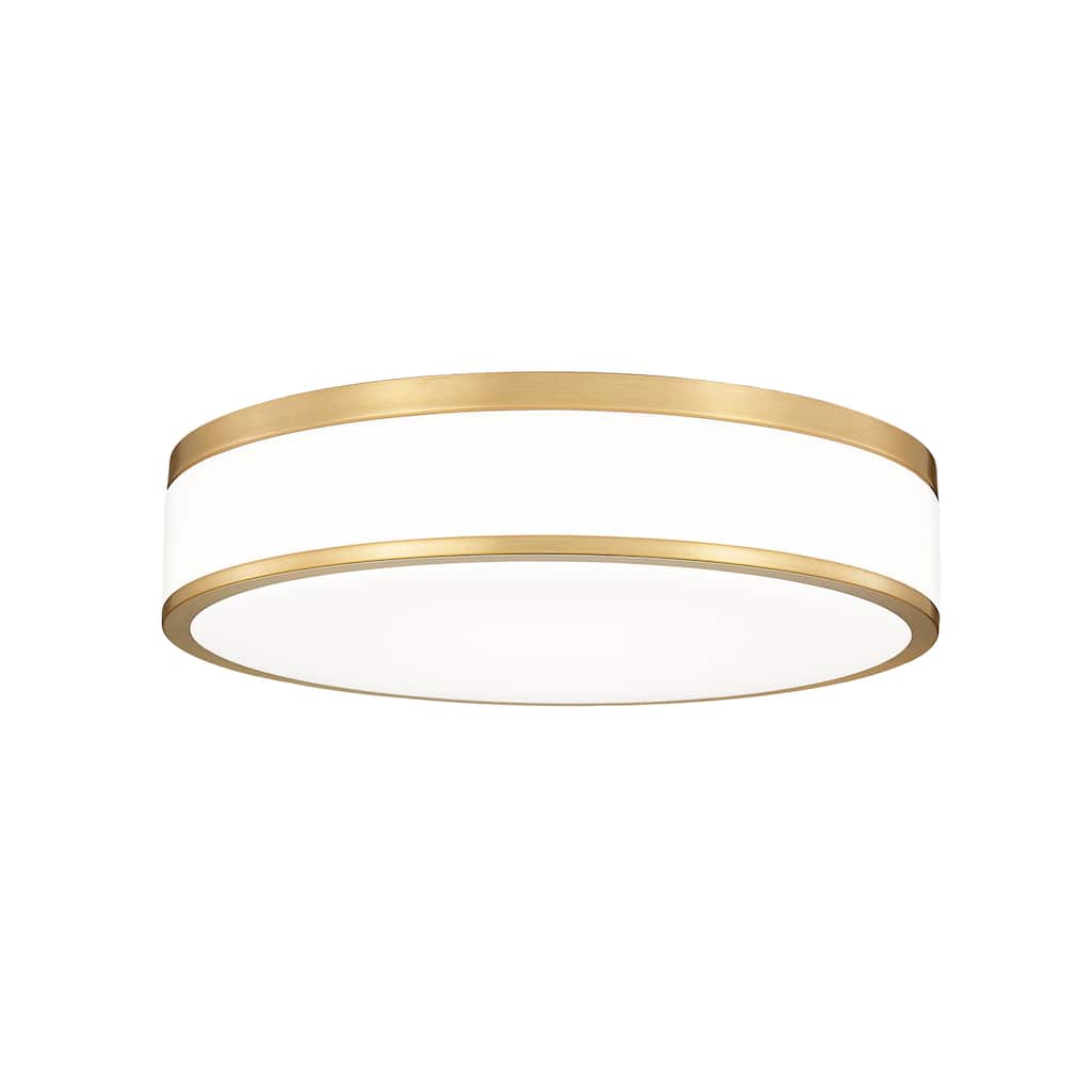 Ballord 1 Light Flush Mount in Modern Gold