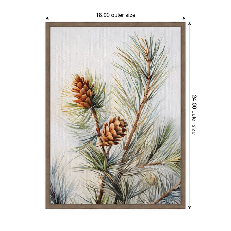 Kate and Laurel Framed Canvas The Quiet Pine Forest I by The Creative Bunch Studio