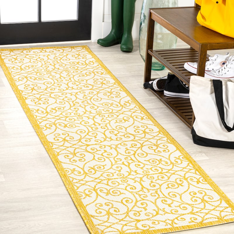 JONATHAN Y Ourika Textured Weave Indoor/Outdoor Area Rug