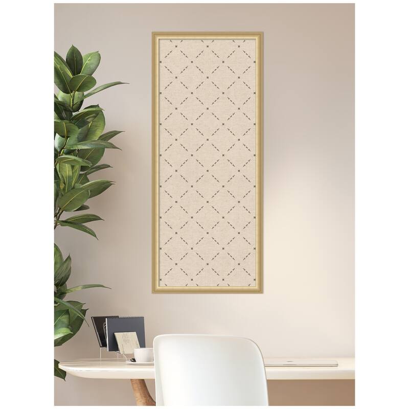 Kate and Laurel Pinboard Green Lattice Print
