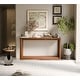 preview thumbnail 5 of 11, GDFStudio - 60-Inch Veneer Modern Wooden Console Table with Distressed Finish and Open Storage