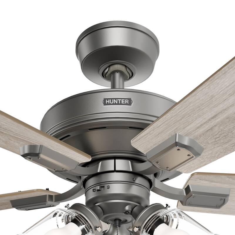 Hunter 52" Crestfield Ceiling Fan w/ LED Light Kit, Pull Chain - Farmhouse, Transitional - EASY INSTALLATION!