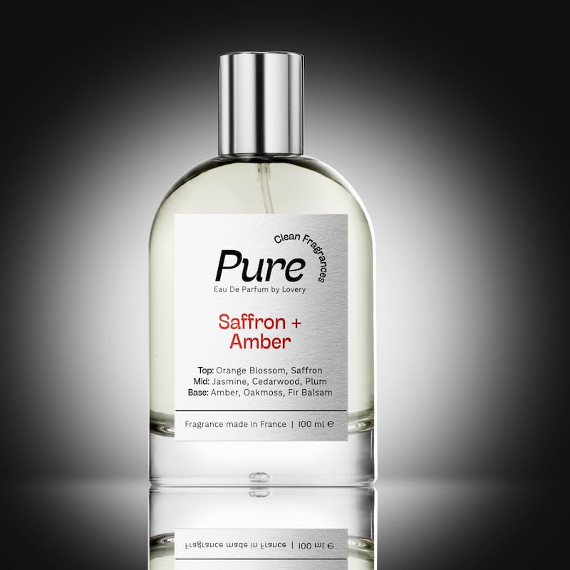 Lovery Pure Saffron and Amber Eau de Parfum, Made in France, 3.4 oz